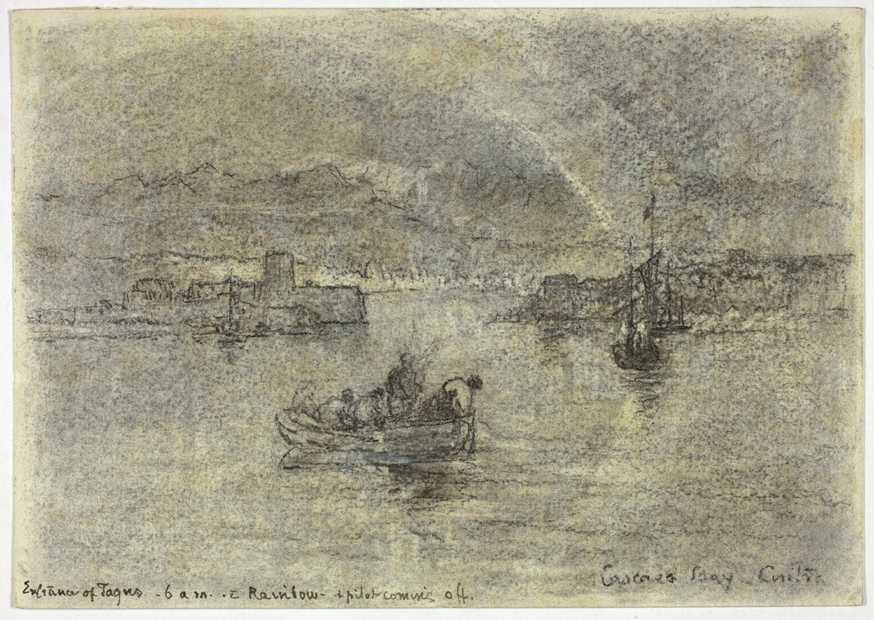葡萄牙辛特拉卡斯卡伊斯湾彩虹 作者 弗朗西斯·西摩·哈登（Francis Seymour Haden）