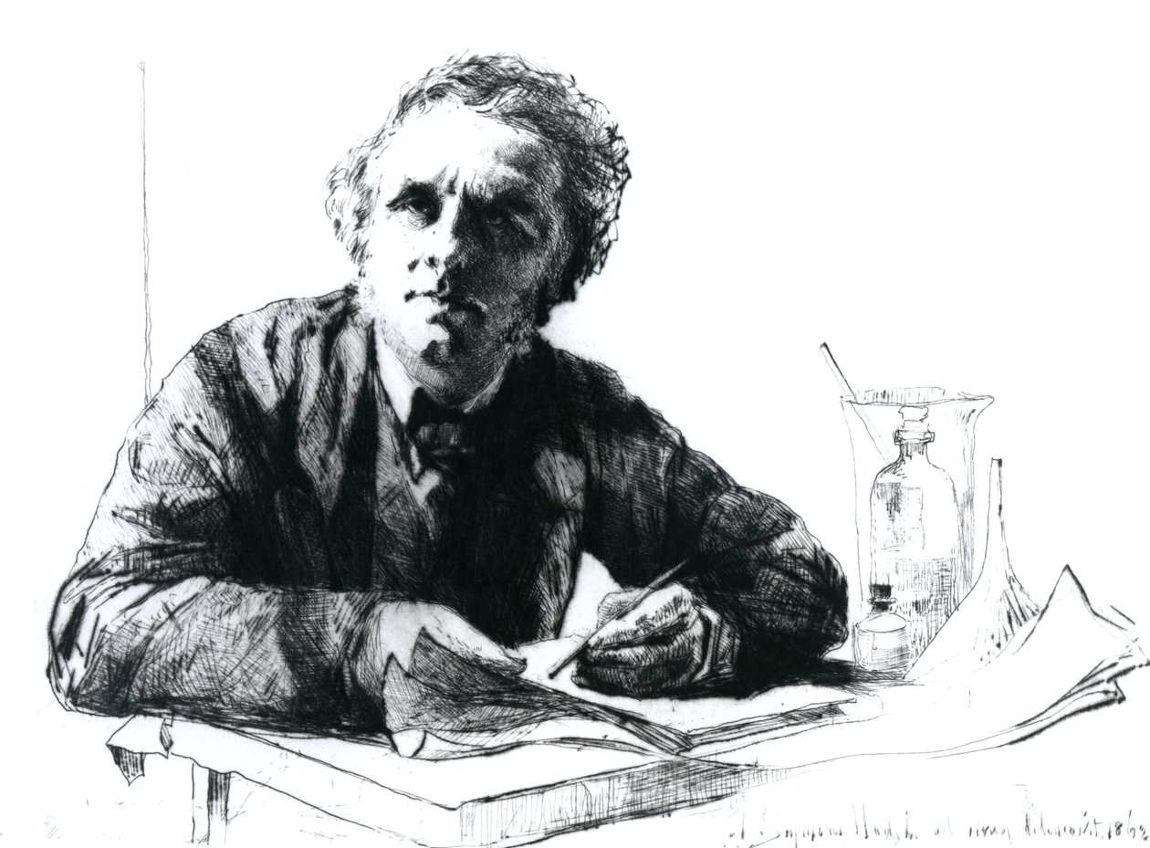 自画像，1862年 作者 弗朗西斯·西摩·哈登（Francis Seymour Haden）