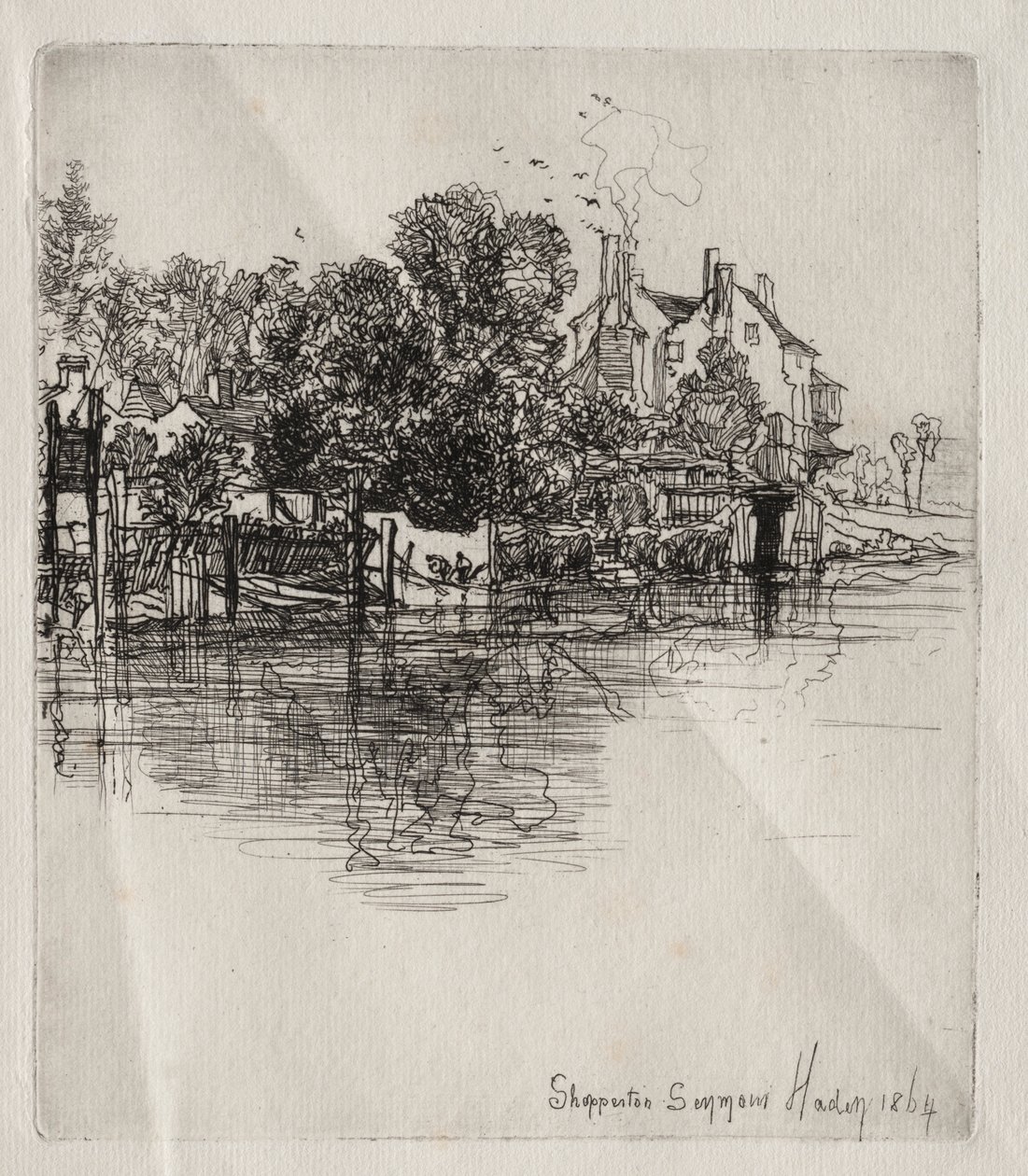 谢珀顿，1864年。 作者 弗朗西斯·西摩·哈登（Francis Seymour Haden）