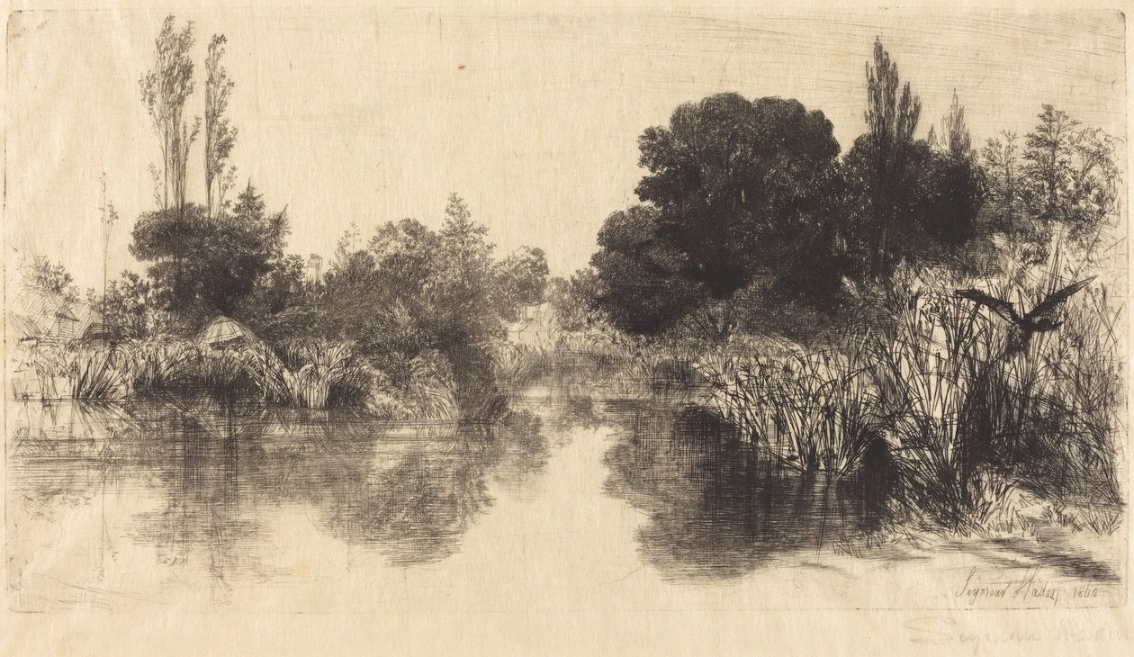 Shere Mill池塘（大板块） 作者 弗朗西斯·西摩·哈登（Francis Seymour Haden）