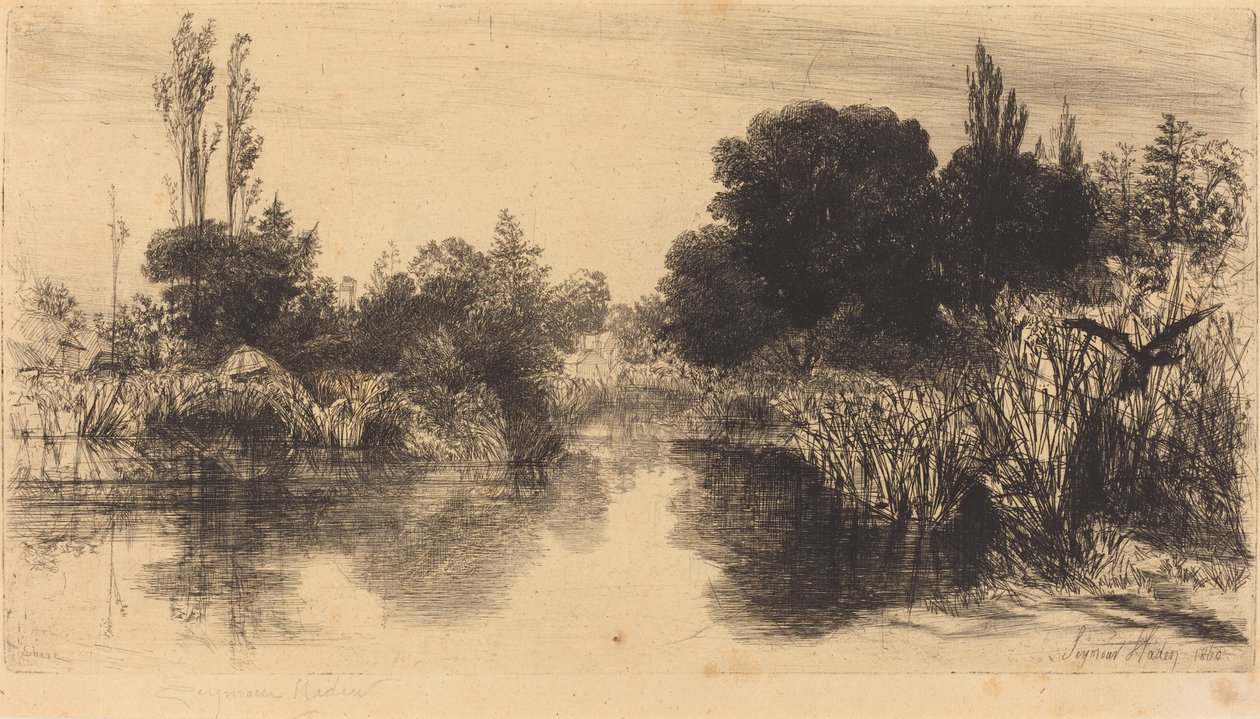 Shere Mill池塘（大板块） 作者 弗朗西斯·西摩·哈登（Francis Seymour Haden）