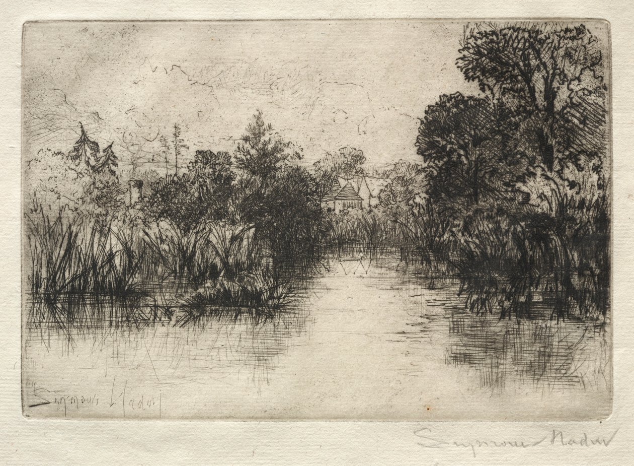 Shere Mill Pond小型研究。 作者 弗朗西斯·西摩·哈登（Francis Seymour Haden）