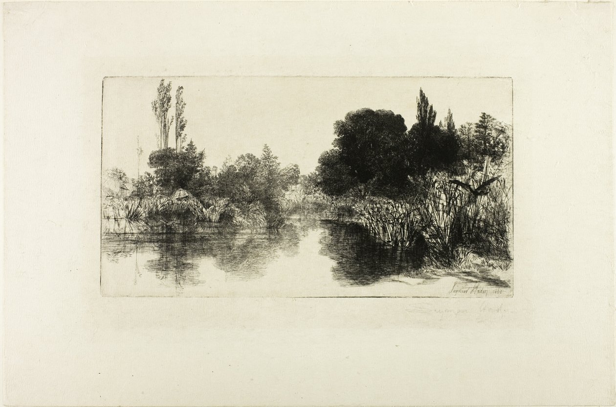 谢尔磨坊池塘，II 号（大板） 作者 弗朗西斯·西摩·哈登（Francis Seymour Haden）