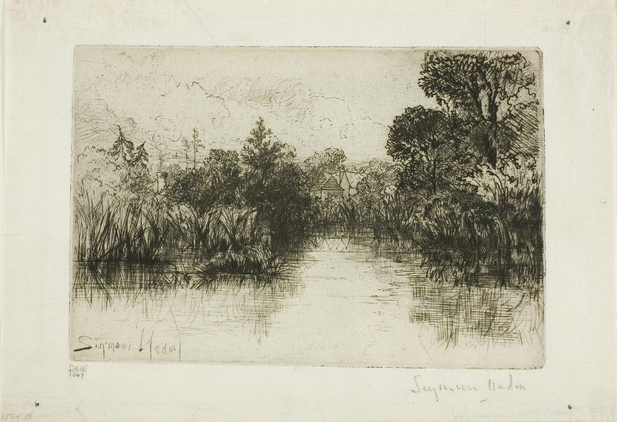 谢尔磨坊池塘，I 号（小盘） 作者 弗朗西斯·西摩·哈登（Francis Seymour Haden）