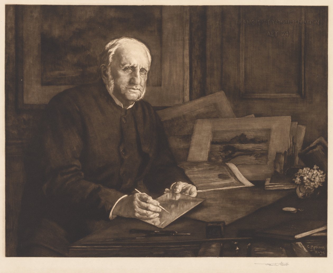 弗朗西斯·西摩·哈登爵士，1901年。 作者 弗朗西斯·西摩·哈登（Francis Seymour Haden）