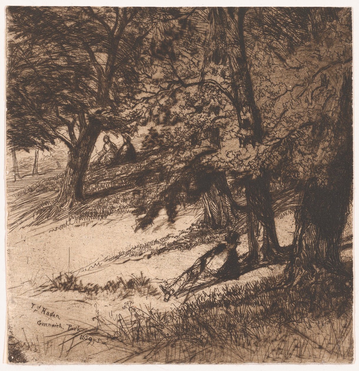 Sub Tegmine..., 1859., 1859. 作者 弗朗西斯·西摩·哈登（Francis Seymour Haden）