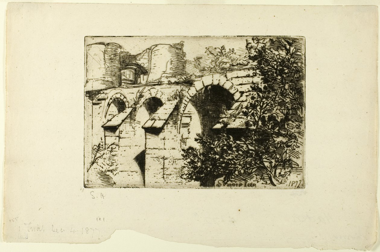 城堡桥 作者 弗朗西斯·西摩·哈登（Francis Seymour Haden）