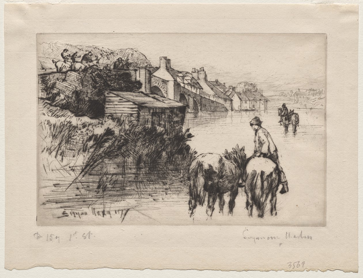 瓦勒姆桥 作者 弗朗西斯·西摩·哈登（Francis Seymour Haden）