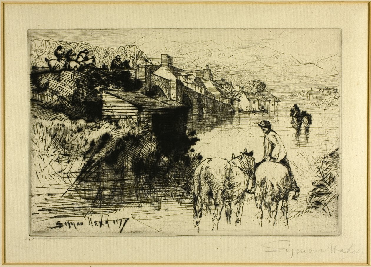瓦勒姆桥 作者 弗朗西斯·西摩·哈登（Francis Seymour Haden）