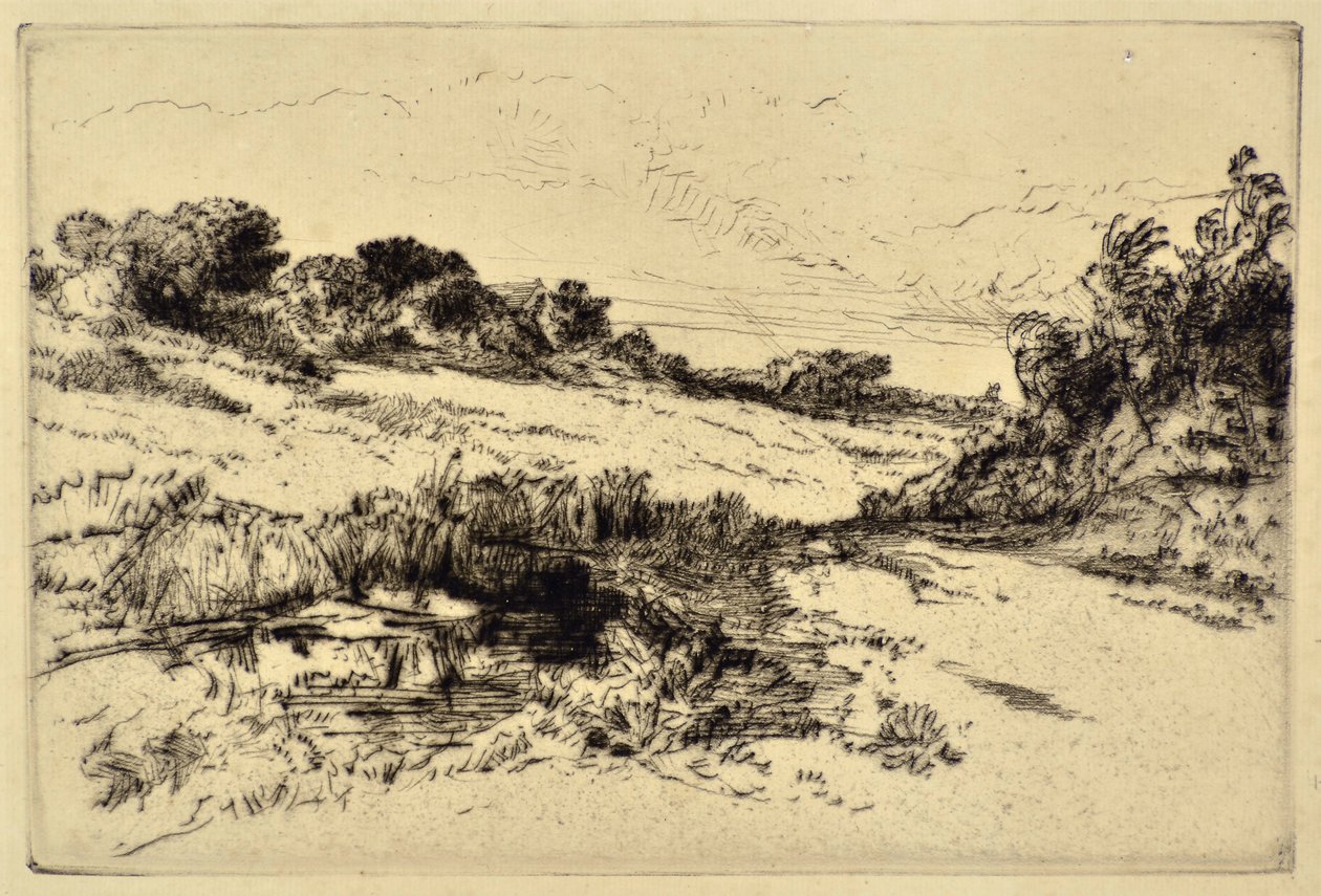 风车山一号 作者 弗朗西斯·西摩·哈登（Francis Seymour Haden）