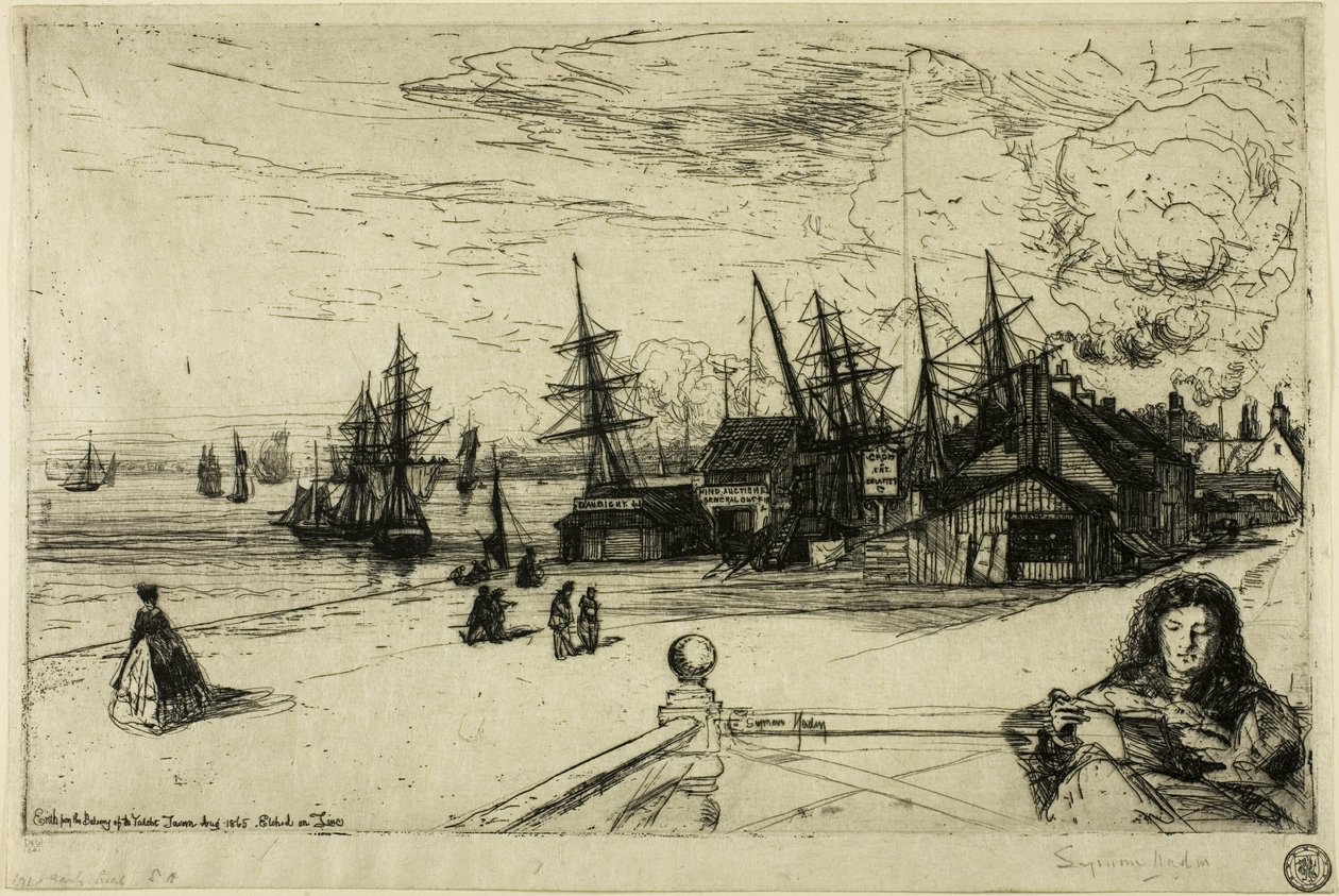 游艇酒馆，埃里斯 作者 弗朗西斯·西摩·哈登（Francis Seymour Haden）