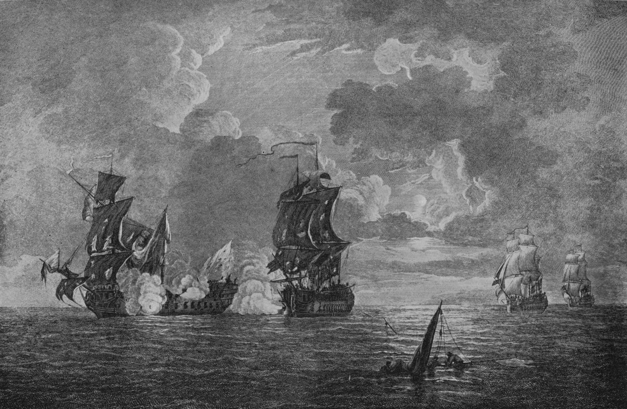 捕获Foudroyant，c1760 作者 弗朗西斯·斯威恩