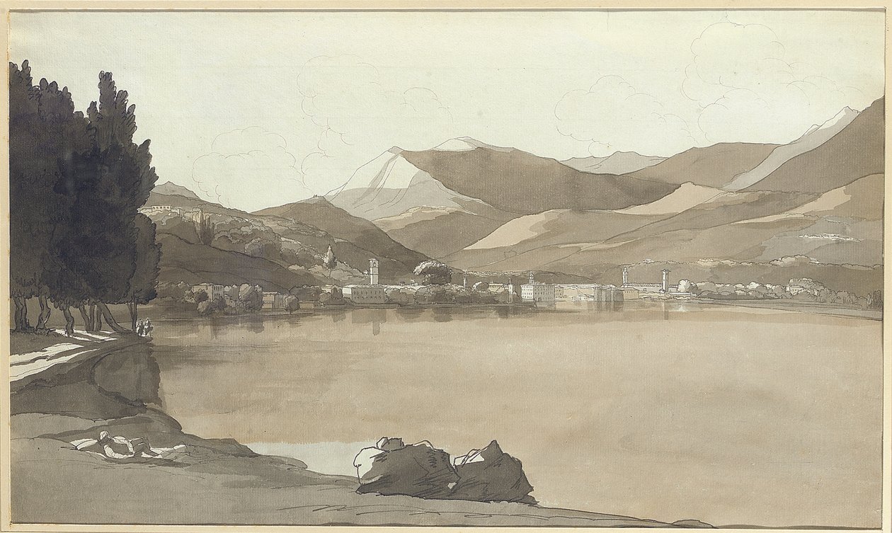 瑞士卢加诺镇，1781年 作者 弗朗西斯·汤恩