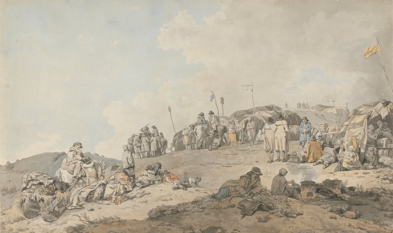 唐尼布鲁克集市，1782 年 作者 弗朗西斯·惠特利