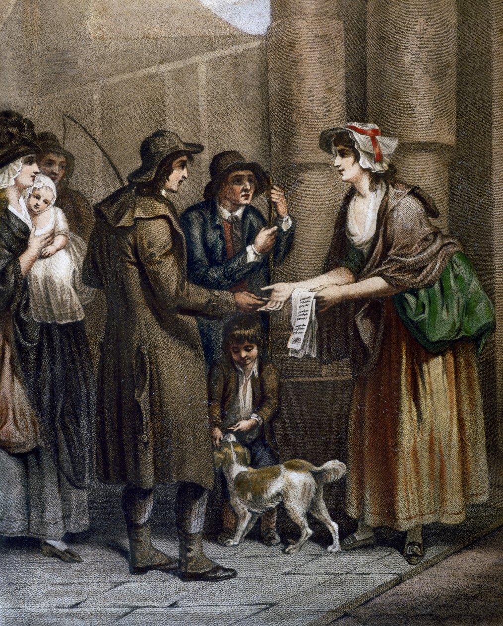 卖新歌的乐谱，由弗朗西斯-惠特利（1747-1801）雕刻，来自英国伦敦的Cries公司 作者 弗朗西斯·惠特利