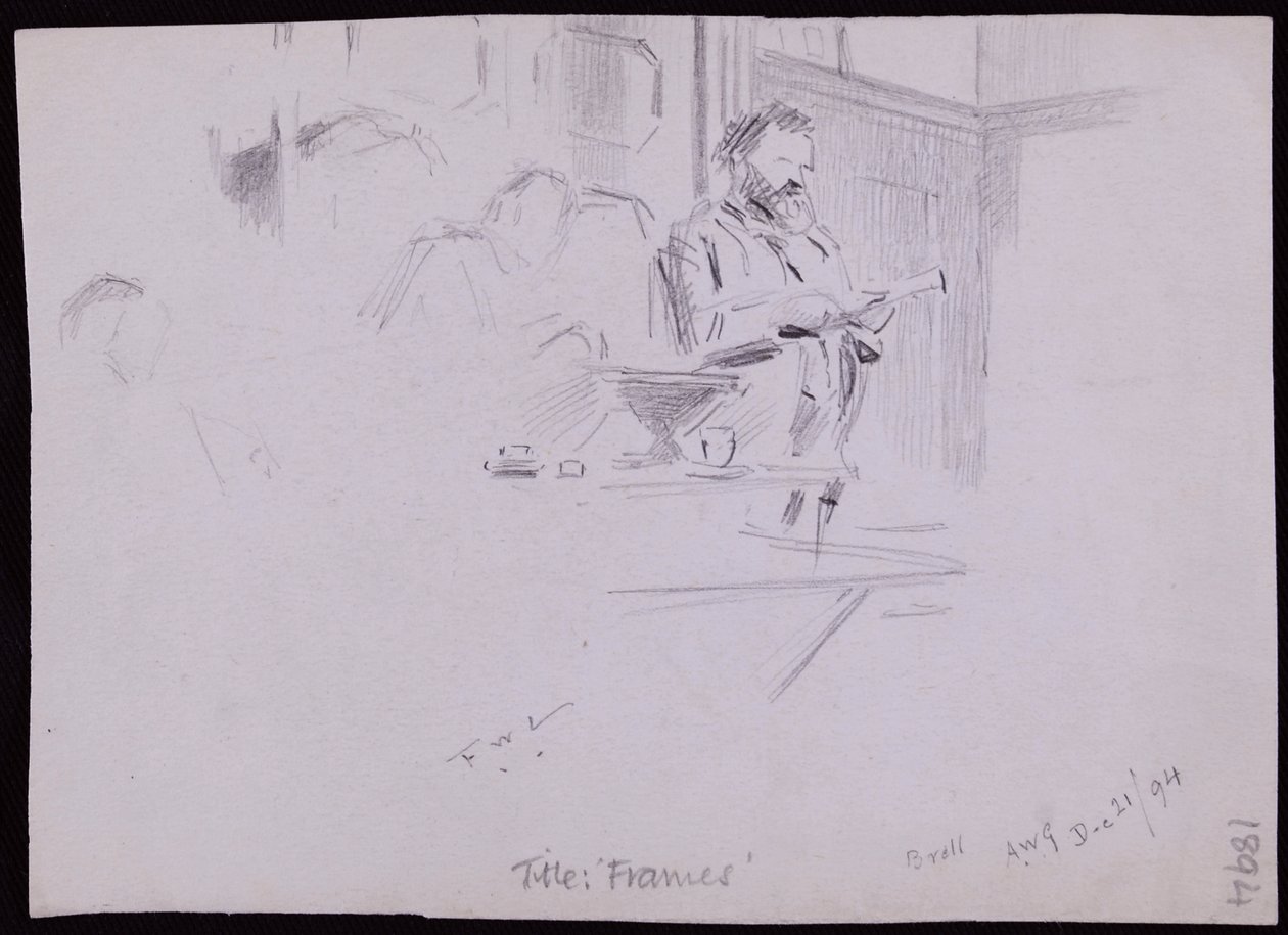 Portrait of William [? Morris 作者 弗朗西斯·威尔弗雷德·劳森