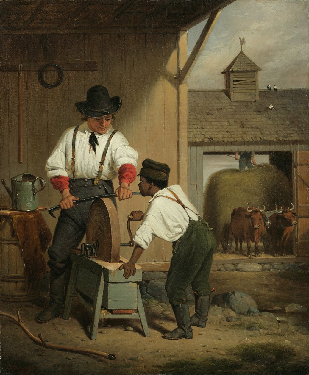镰刀磨床，1856年 作者 弗朗西斯·威廉·埃德蒙兹