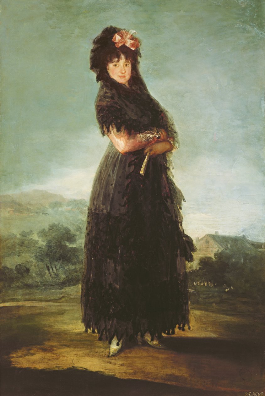 Mariana Waldstein，c.1797-1800 作者 弗朗西斯科·德·戈雅