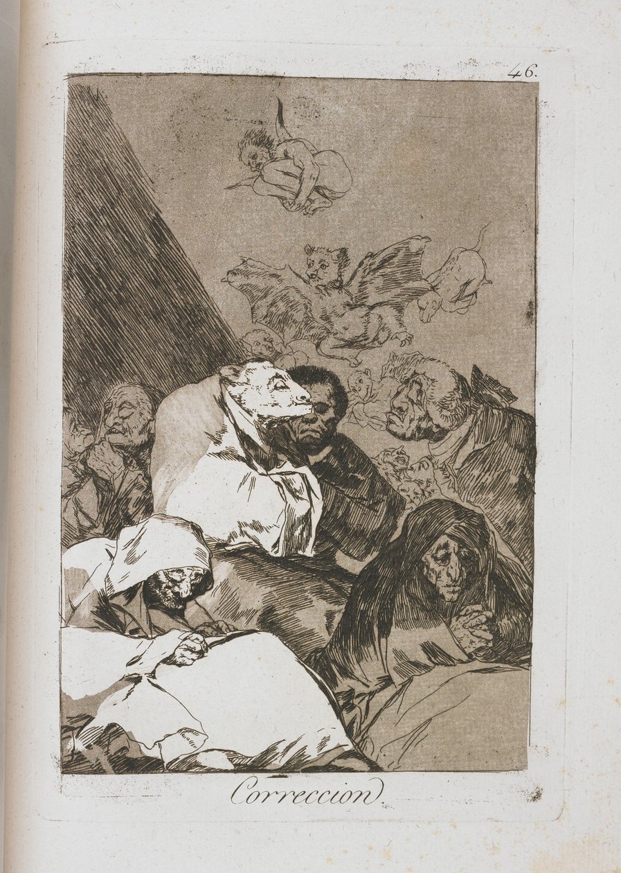 来自Los Caprichos的板块，1797-1798 作者 弗朗西斯科·德·戈雅