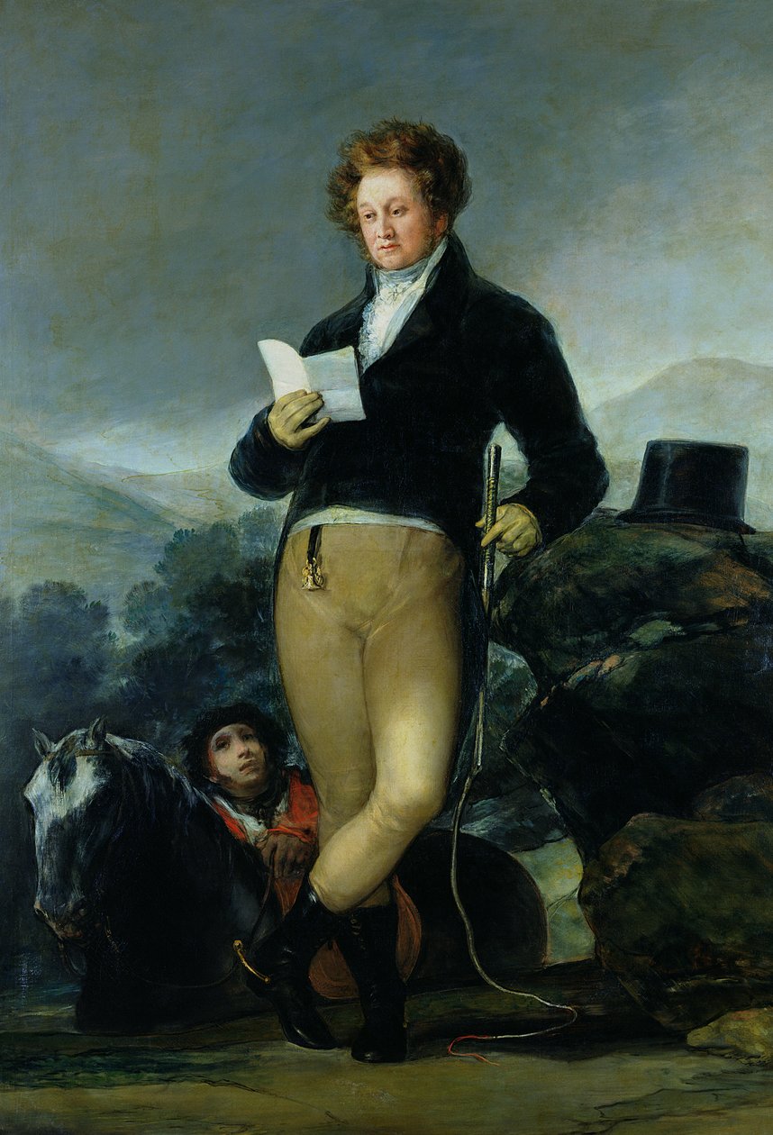 Don Francisco de Borja Tellez Giron（1786-1851）c.1816的肖像 作者 弗朗西斯科·德·戈雅