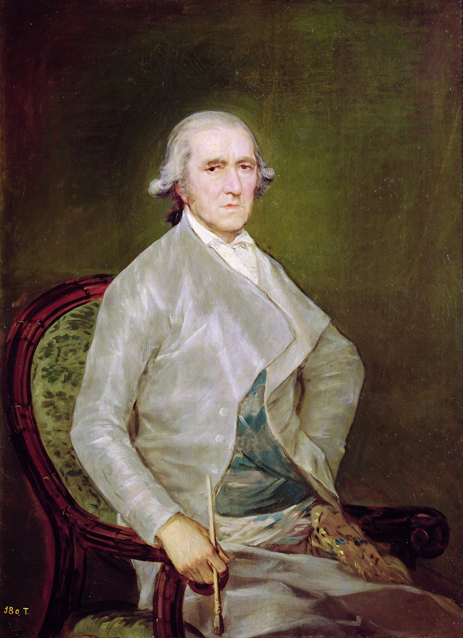 1795年Francisco Bayeu y Subias的肖像 作者 弗朗西斯科·德·戈雅