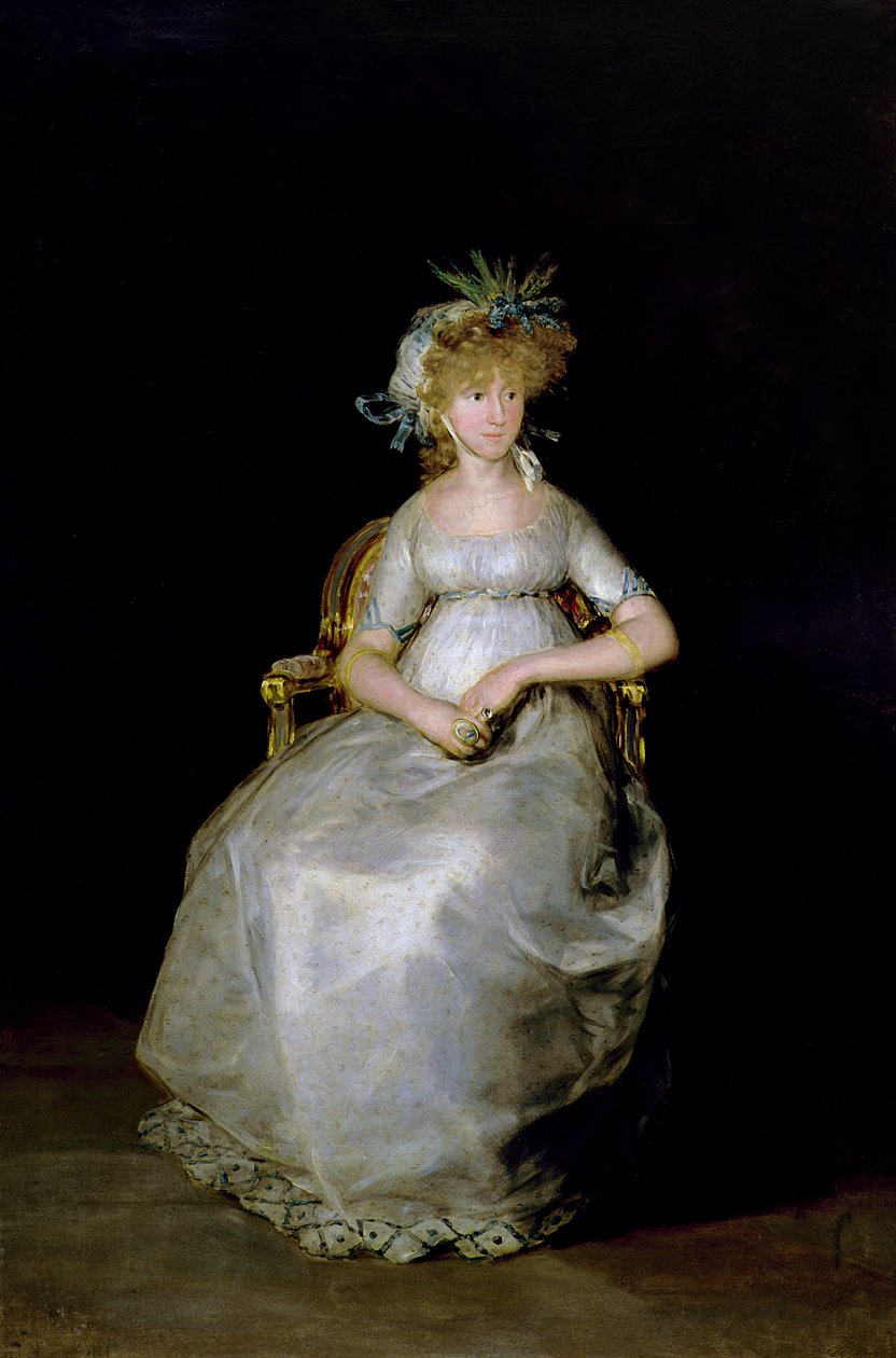 钦琼伯爵夫人Ballabriga的Maria Teresa（1820年）的肖像 作者 弗朗西斯科·德·戈雅