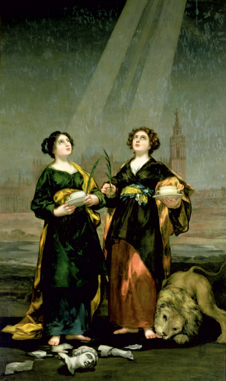 St. Justina和St. Rufina，1817 作者 弗朗西斯科·德·戈雅