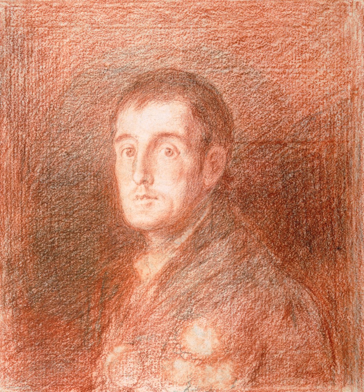 研究惠灵顿公爵（1769-1852）c.1812（石墨上的红色粉笔）的马术肖像 作者 弗朗西斯科·德·戈雅