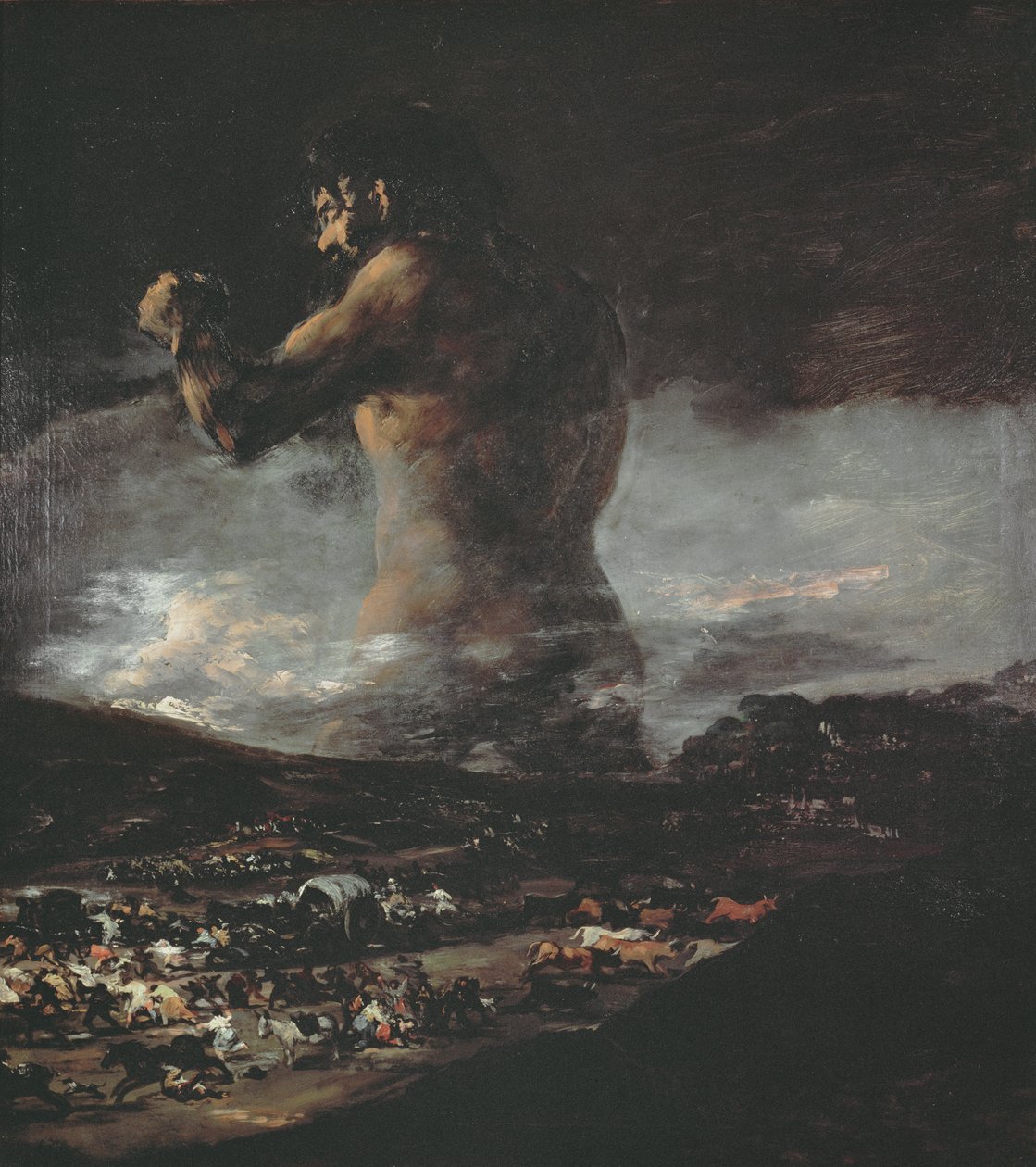 Colossus，c.1808 作者 弗朗西斯科·德·戈雅