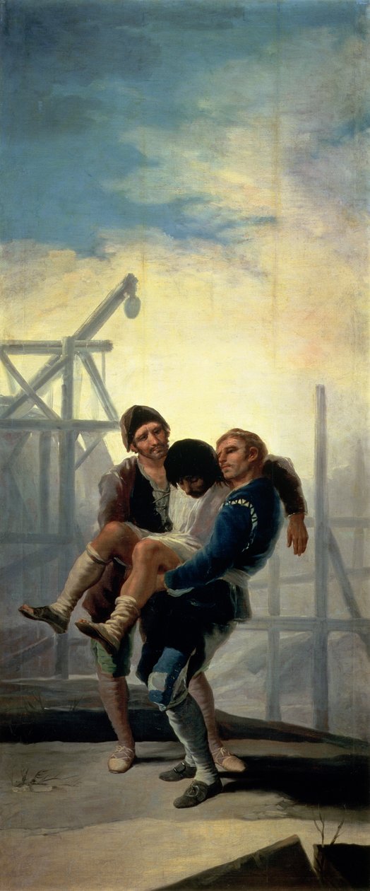 受伤的梅森，1786-7 作者 弗朗西斯科·德·戈雅