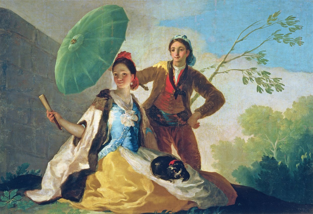The Parasol，1777 作者 弗朗西斯科·德·戈雅