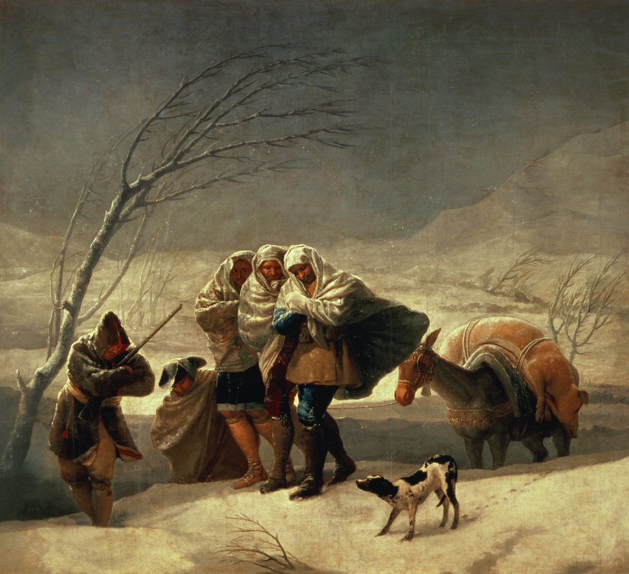 暴风雪，1786-87 作者 弗朗西斯科·德·戈雅
