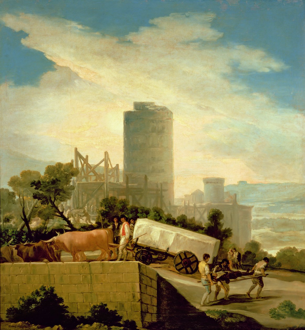 运输石块，1786-87 作者 弗朗西斯科·德·戈雅