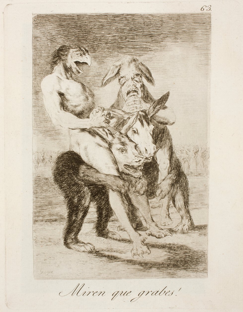 Capricho No. 63 作者 弗朗西斯科·德·戈雅