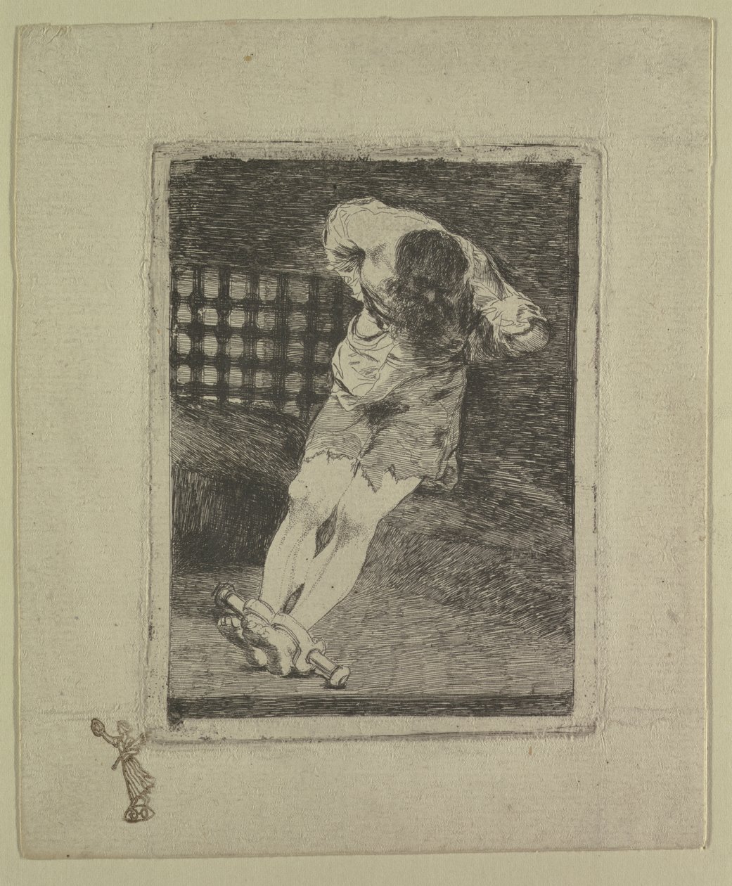 La seguridad de un reo no exige tormento（被告的安全不需要折磨），c.1810-20 作者 弗朗西斯科·德·戈雅