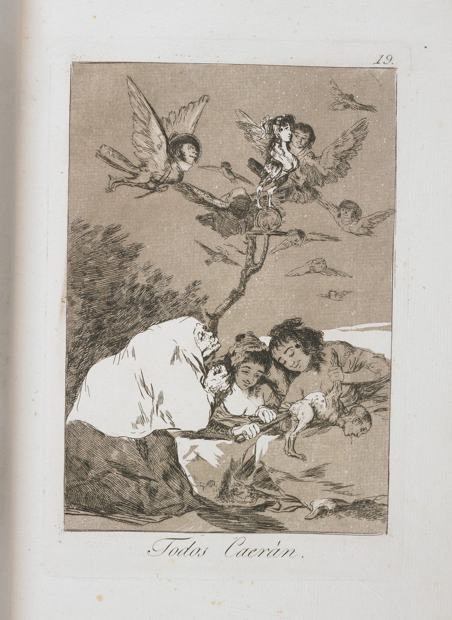 来自Los Caprichos的板块，1797-1798 作者 弗朗西斯科·德·戈雅