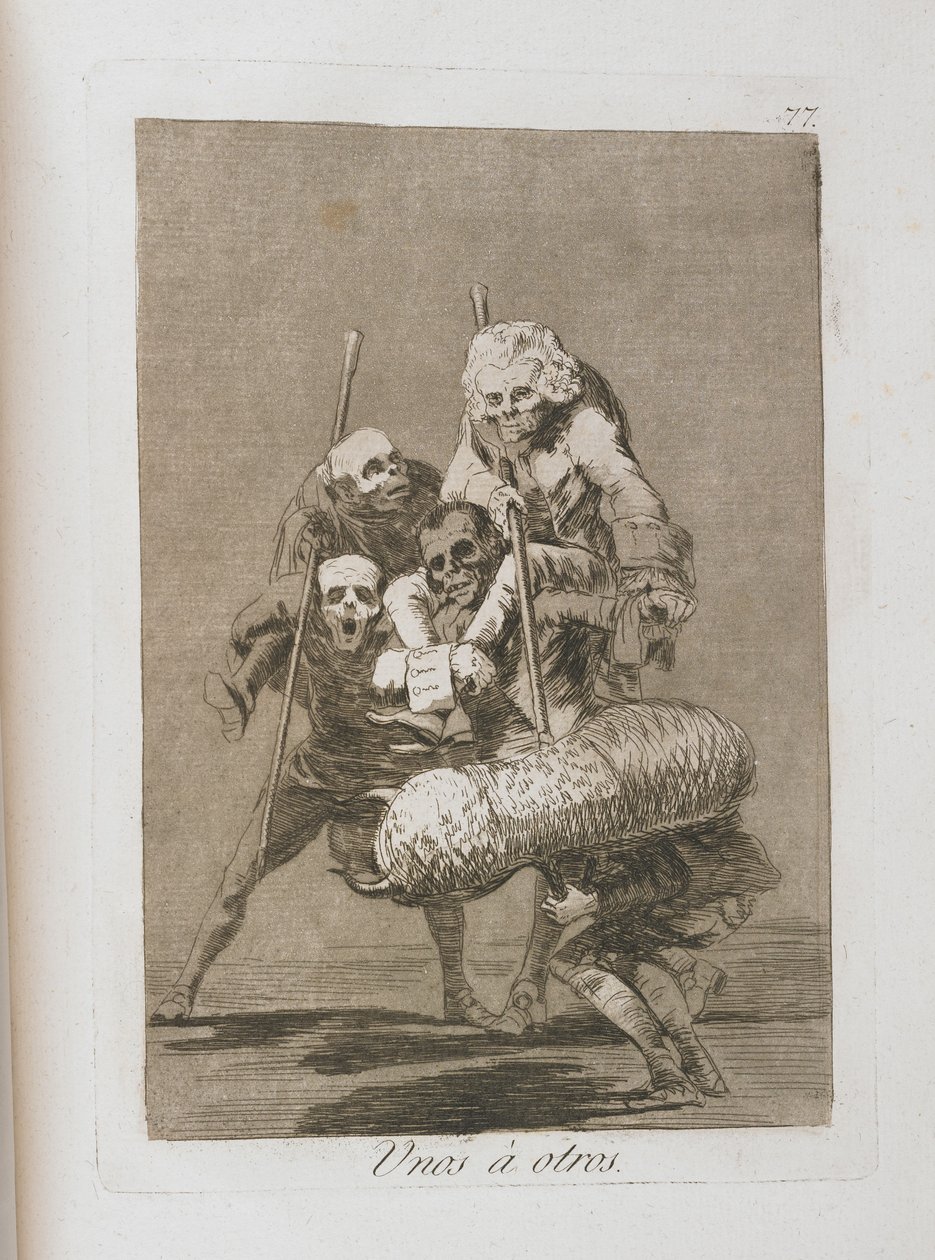 来自Los Caprichos的板块，1797-1798 作者 弗朗西斯科·德·戈雅