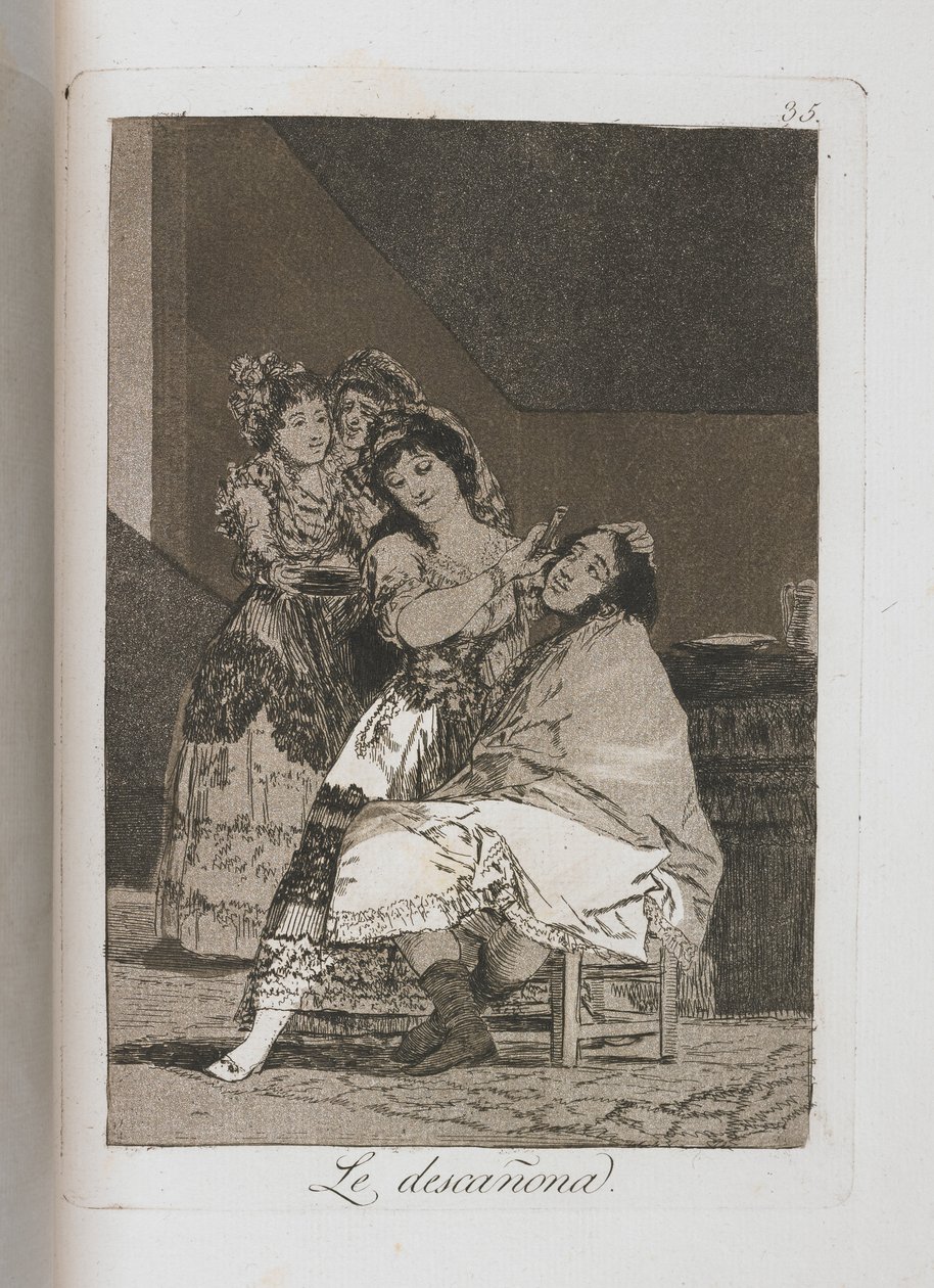 来自Los Caprichos的板块，1797-1798 作者 弗朗西斯科·德·戈雅