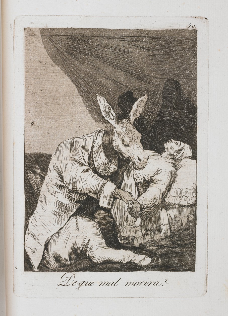 来自Los Caprichos的板块，1797-1798 作者 弗朗西斯科·德·戈雅