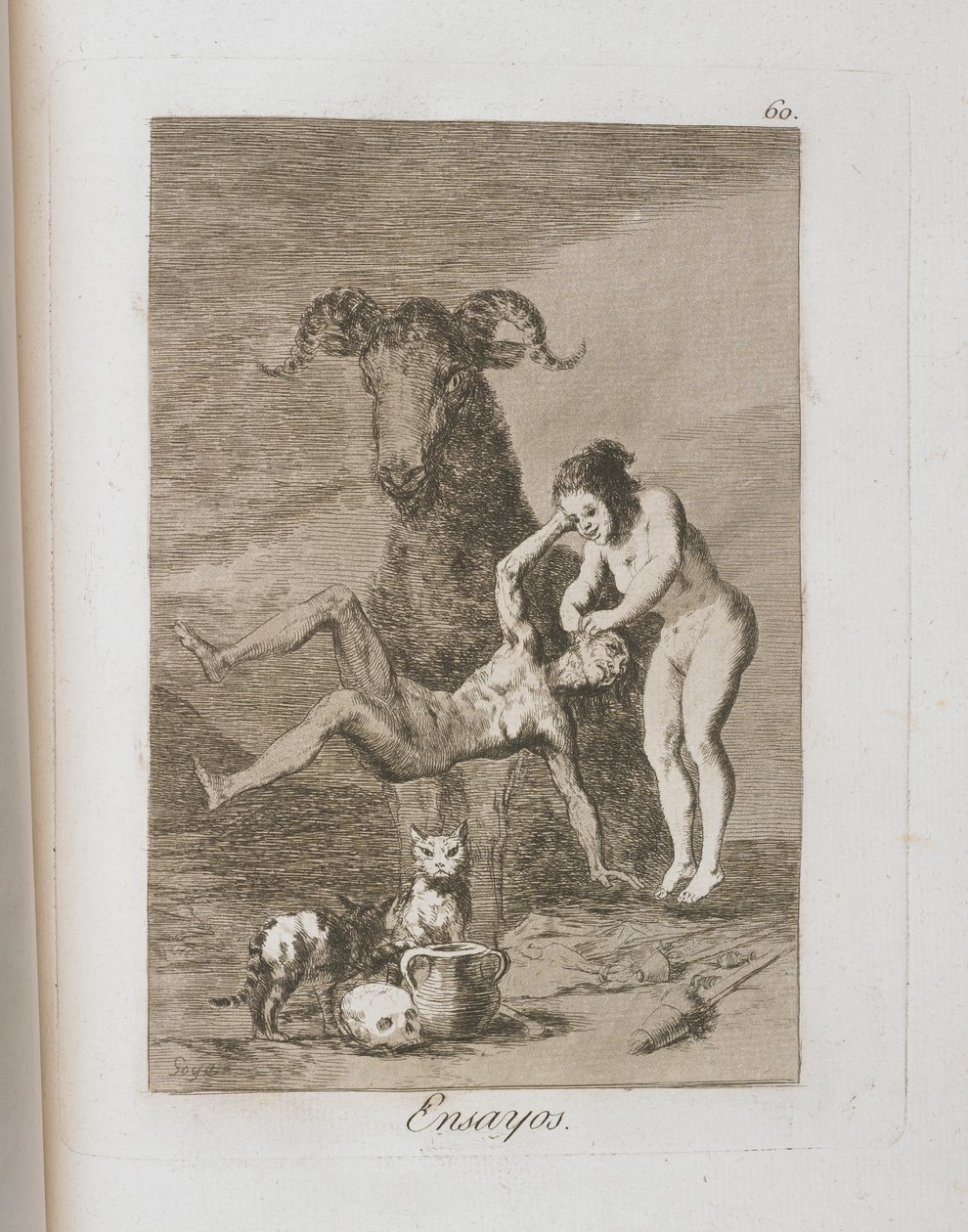 来自Los Caprichos的板块，1797-1798 作者 弗朗西斯科·德·戈雅