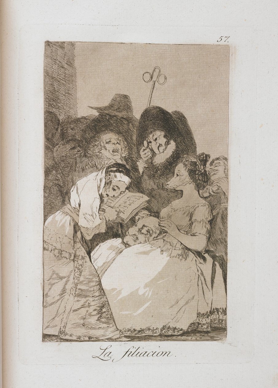 来自Los Caprichos的板块，1797-1798 作者 弗朗西斯科·德·戈雅