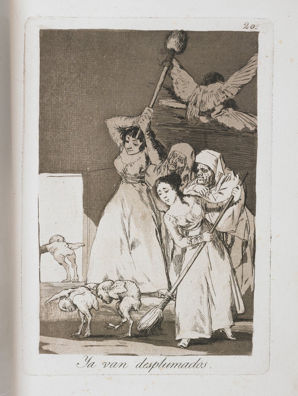 来自Los Caprichos的板块，1797-1798 作者 弗朗西斯科·德·戈雅