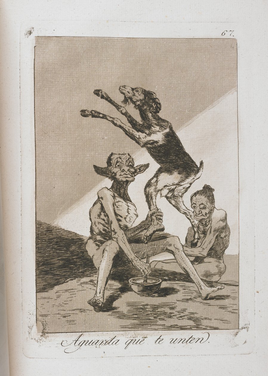 来自Los Caprichos的板块，1797-1798 作者 弗朗西斯科·德·戈雅