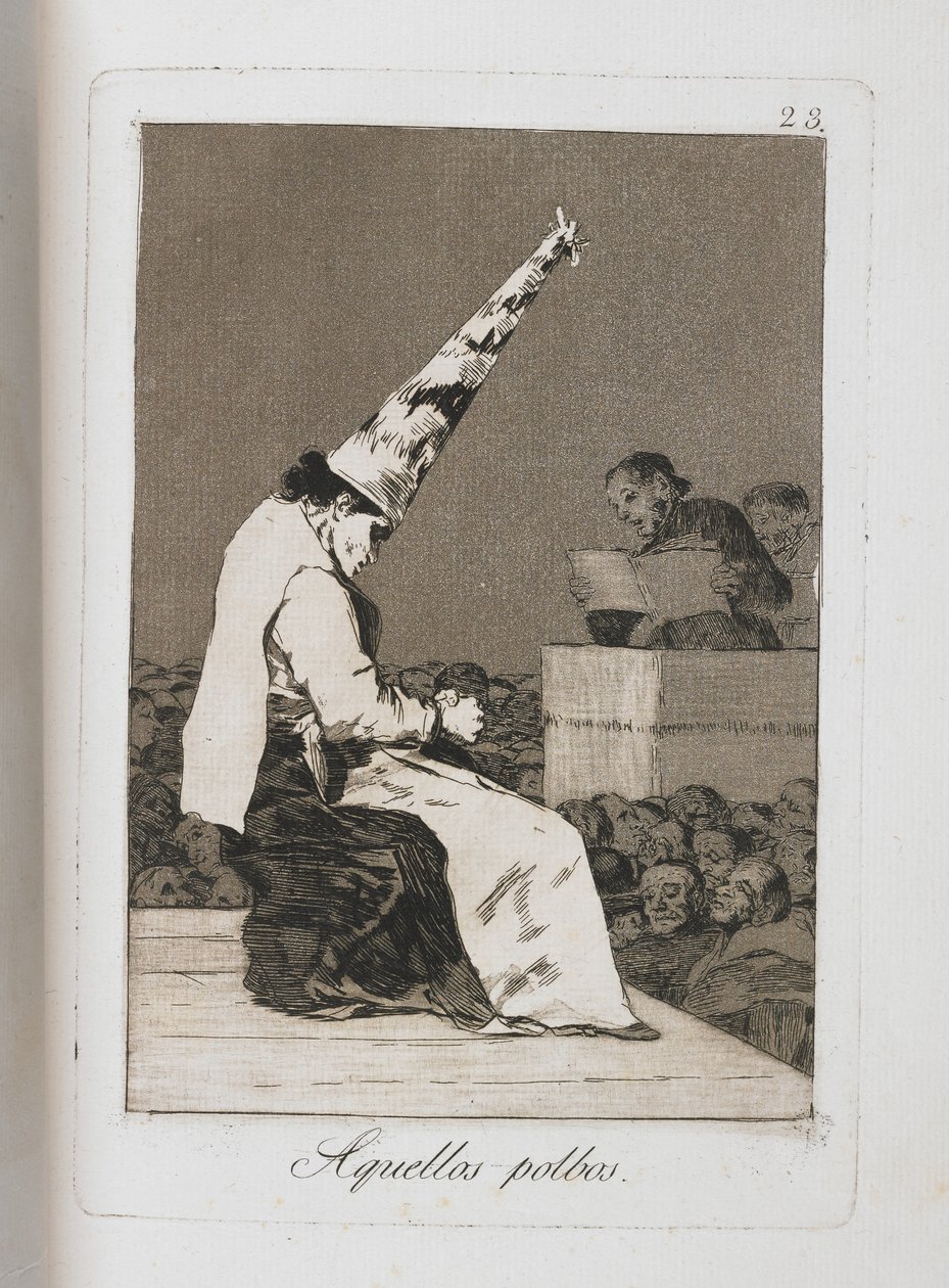 来自Los Caprichos的板块，1797-1798 作者 弗朗西斯科·德·戈雅