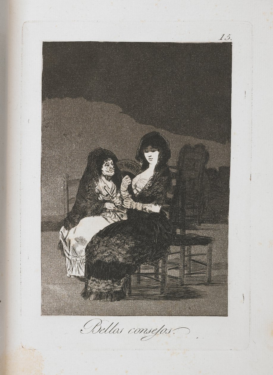来自Los Caprichos的板块，1797-1798 作者 弗朗西斯科·德·戈雅