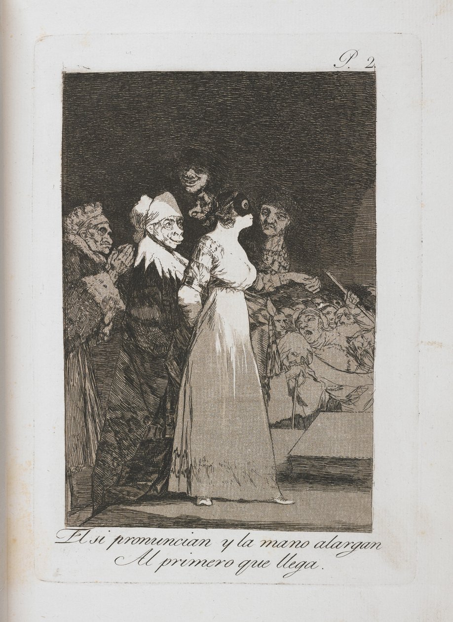 来自Los Caprichos的板块，1797-1798 作者 弗朗西斯科·德·戈雅