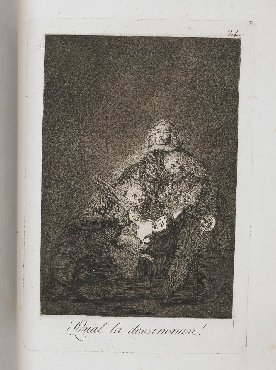 来自Los Caprichos的板块，1797-1798 作者 弗朗西斯科·德·戈雅