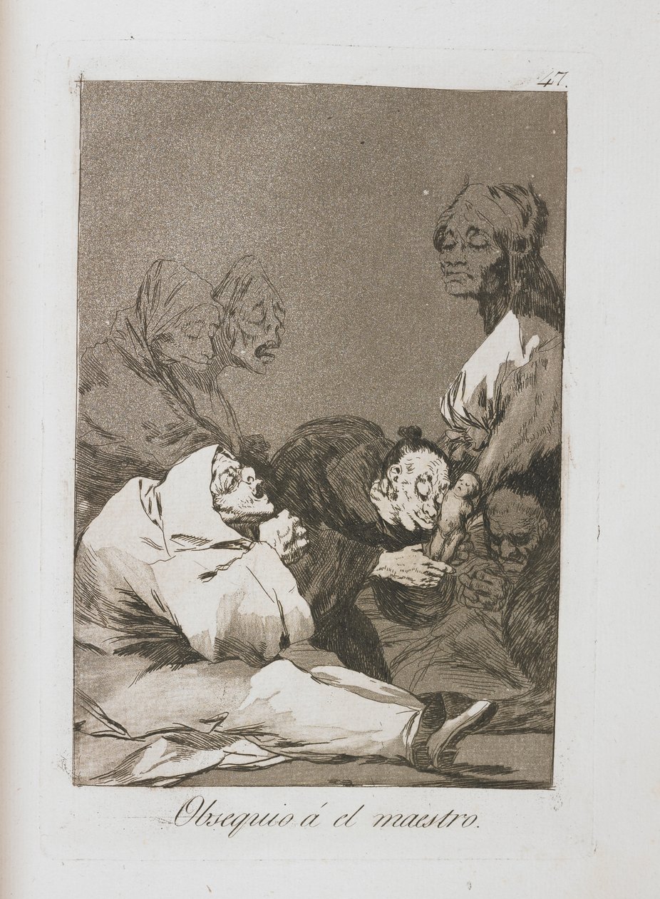 来自Los Caprichos的板块，1797-1798 作者 弗朗西斯科·德·戈雅