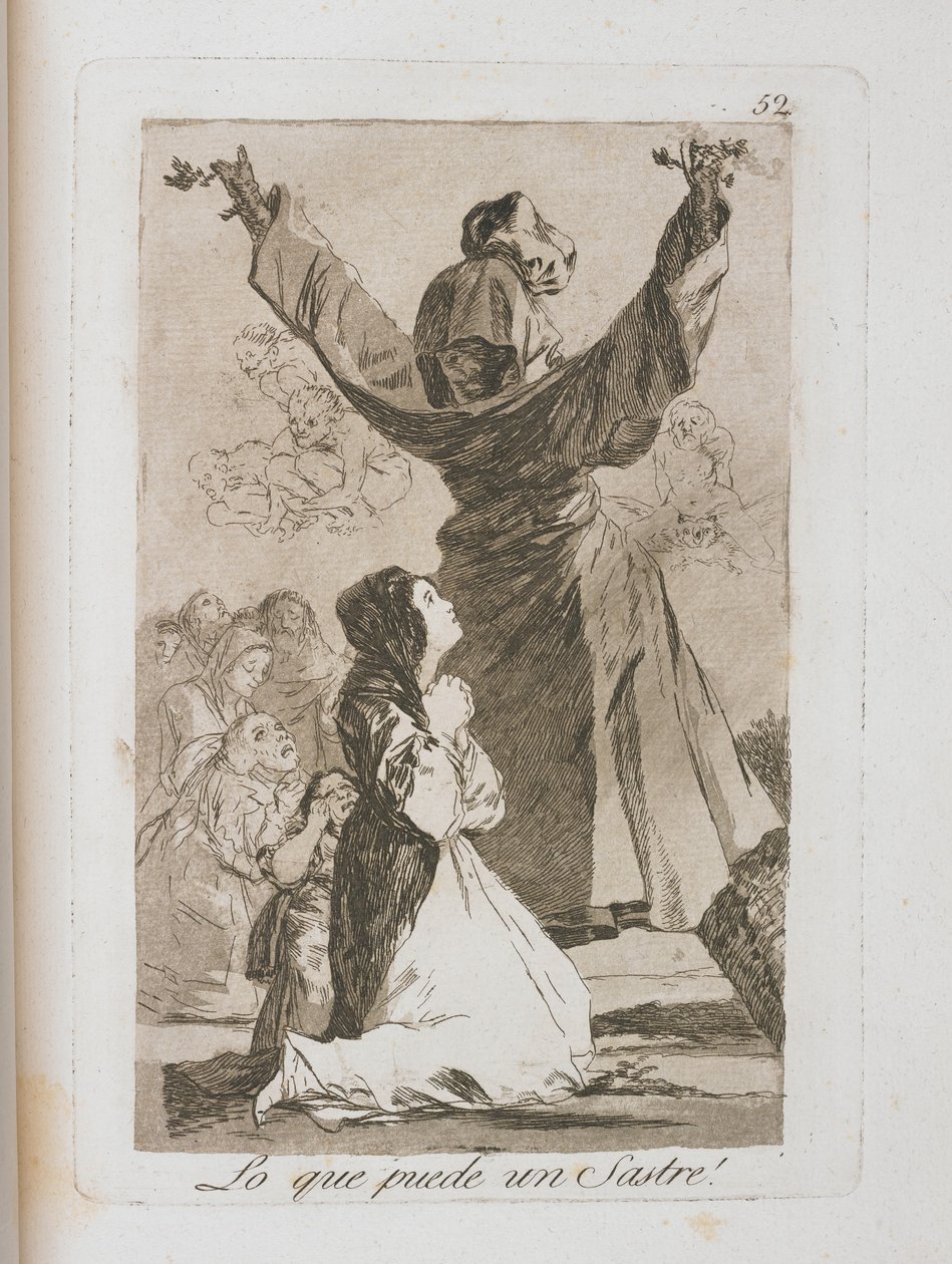 来自Los Caprichos的板块，1797-1798 作者 弗朗西斯科·德·戈雅