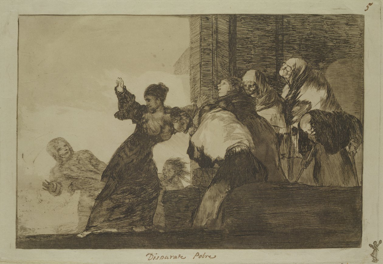 来自Follies系列的谚语11，第1815-24页（蚀刻和纸上的aquatint） 作者 弗朗西斯科·德·戈雅